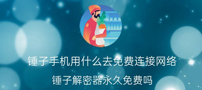 锤子手机用什么去免费连接网络 锤子解密器永久免费吗？